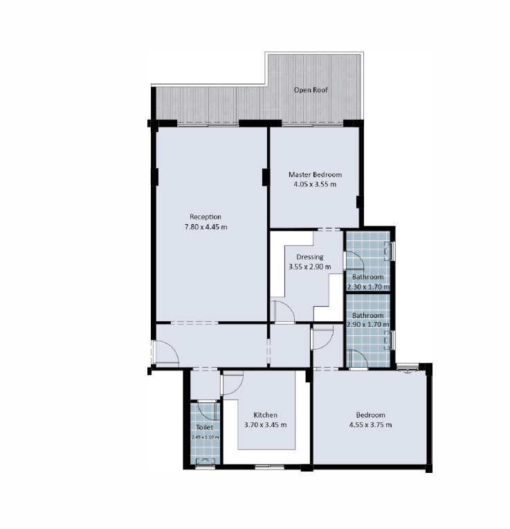 Floor plan for apartment at Fifth Square Al Marasem