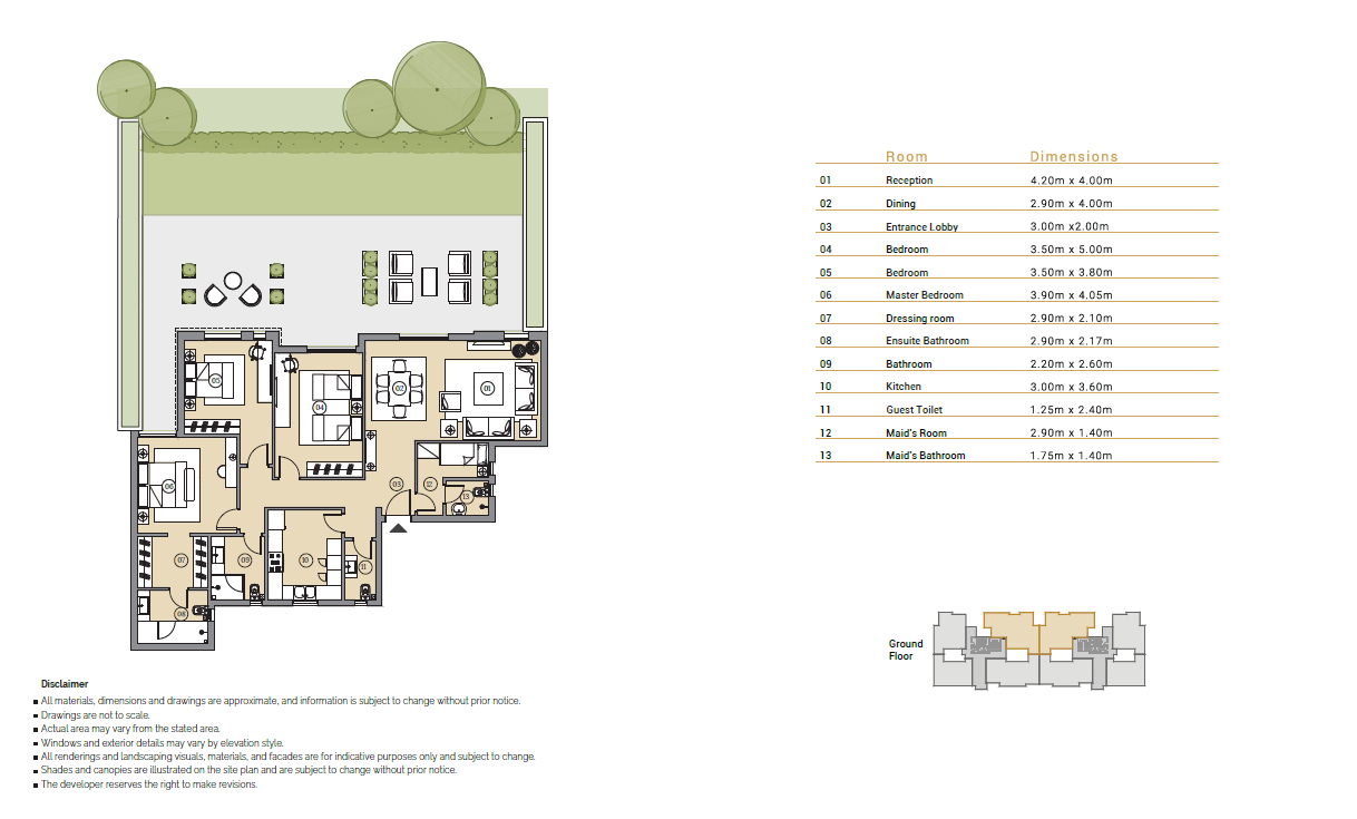 Floor plan for apartment at Swanlake Residences