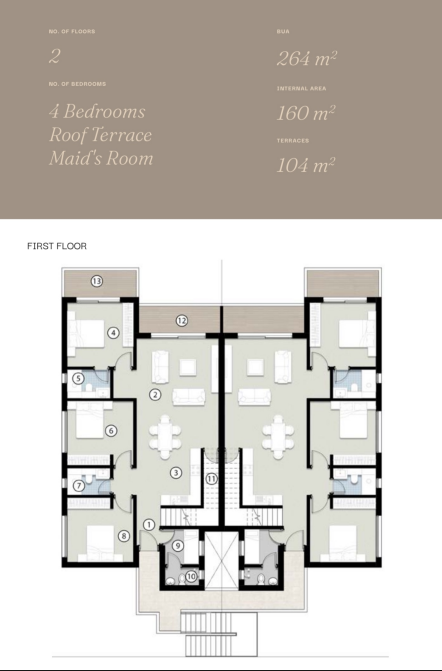 Floor plan for duplex at Silvertown Silversands