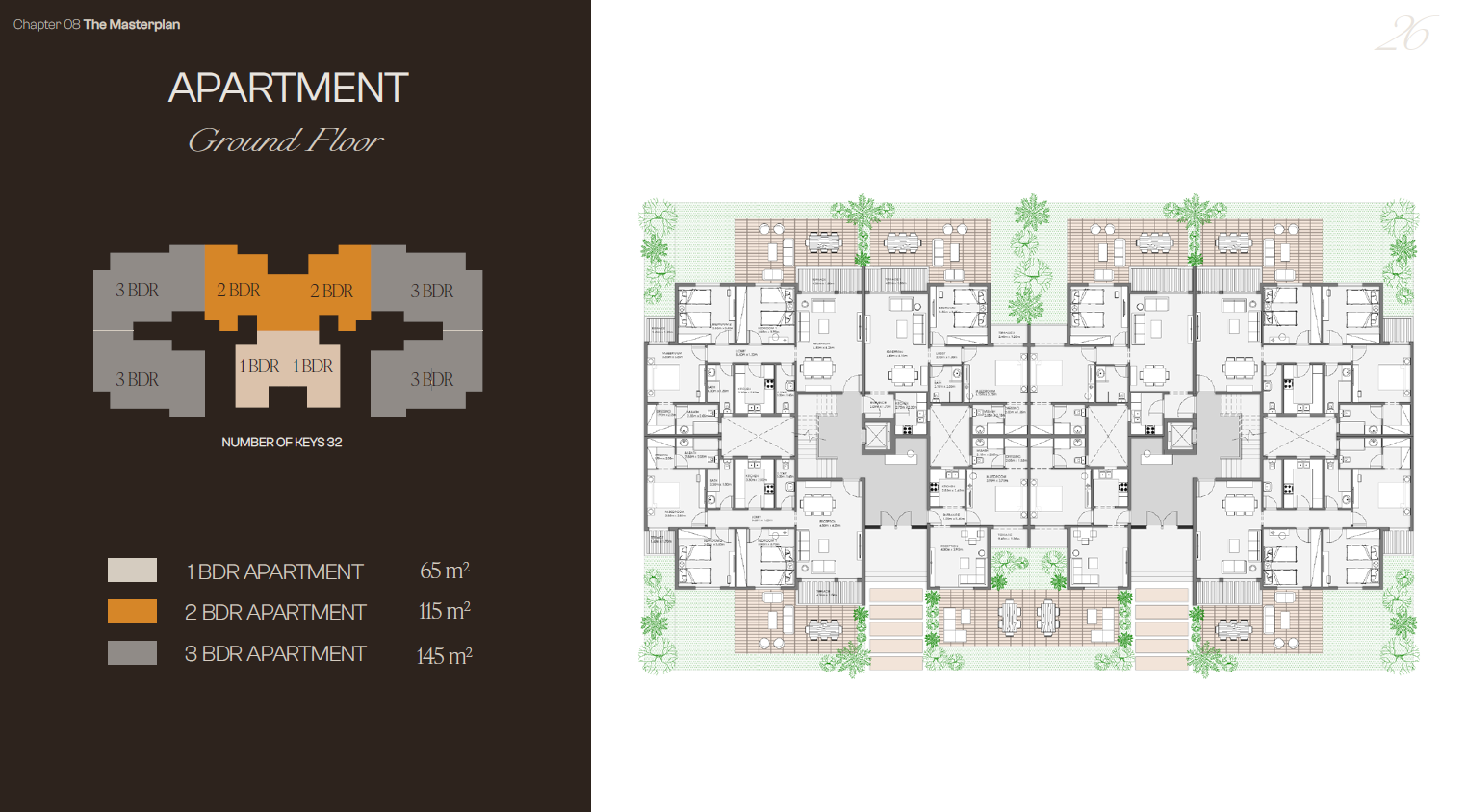 Floor plan for apartment at Lugar