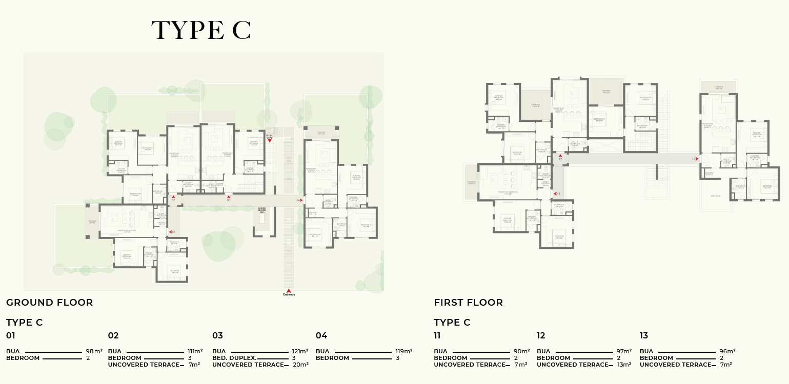 Floor plan for apartment at DUA