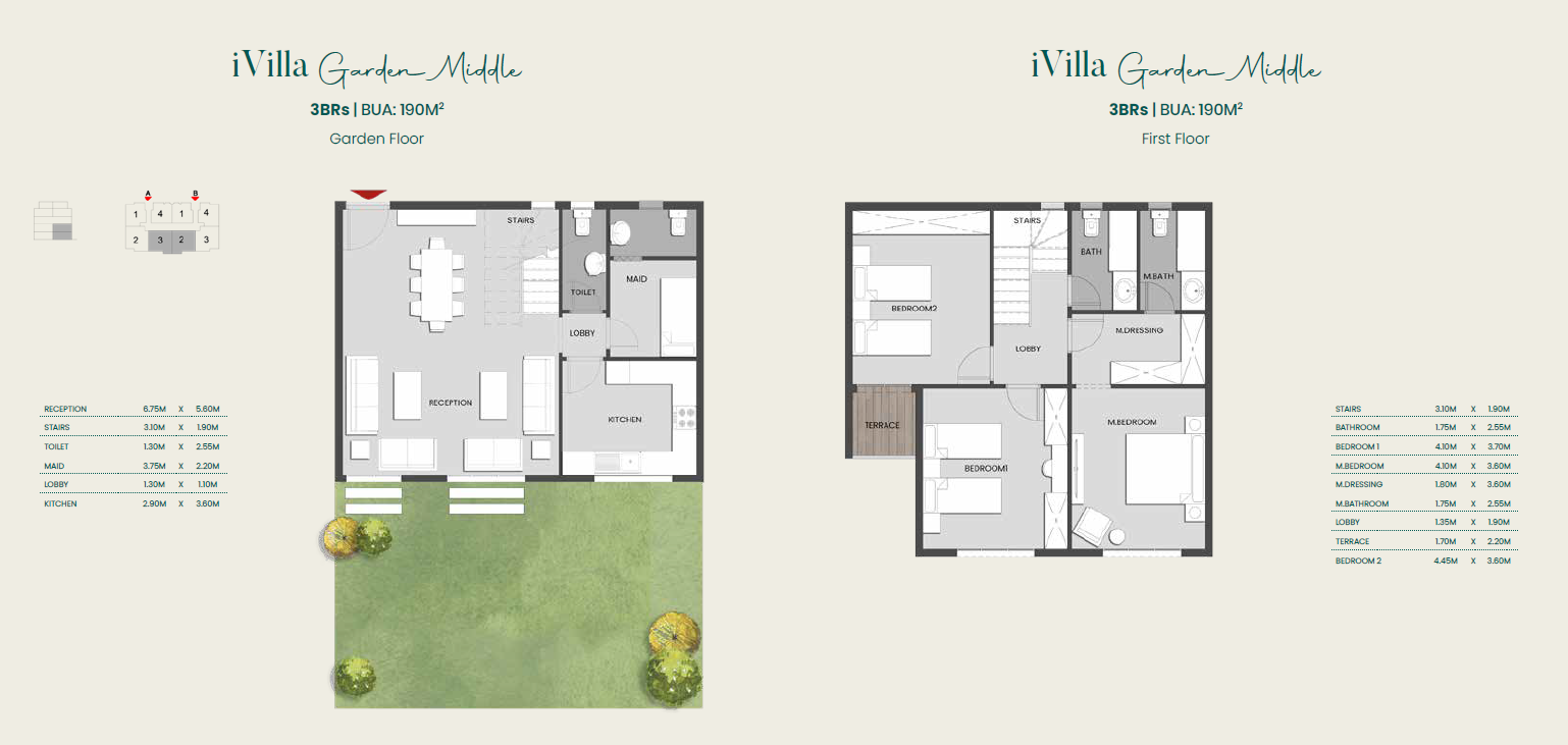 Floor plan for apartment at Aliva Mountain View Mostakbal City