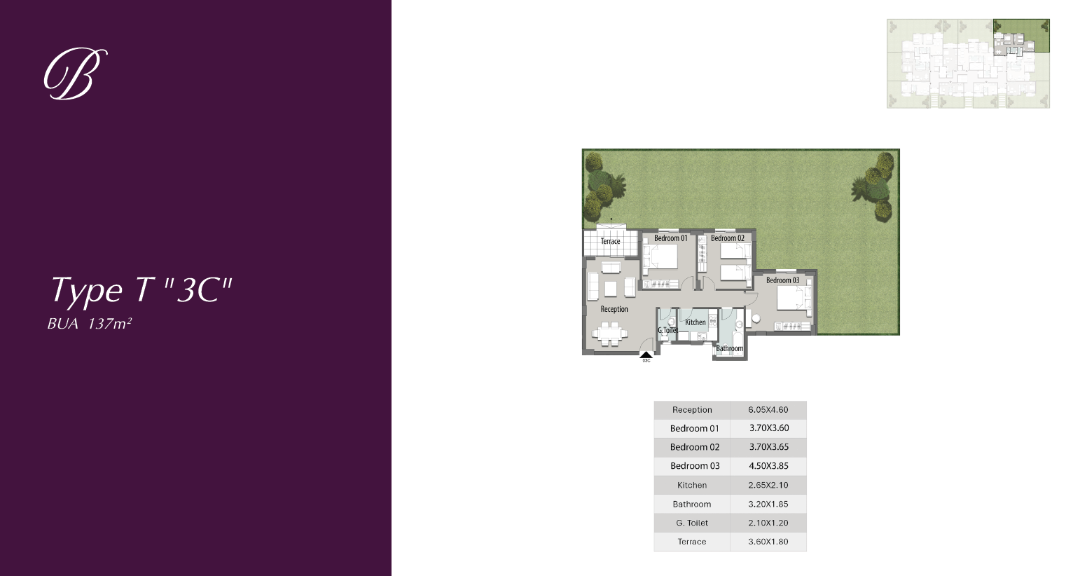 Floor plan for apartment at The Butterfly