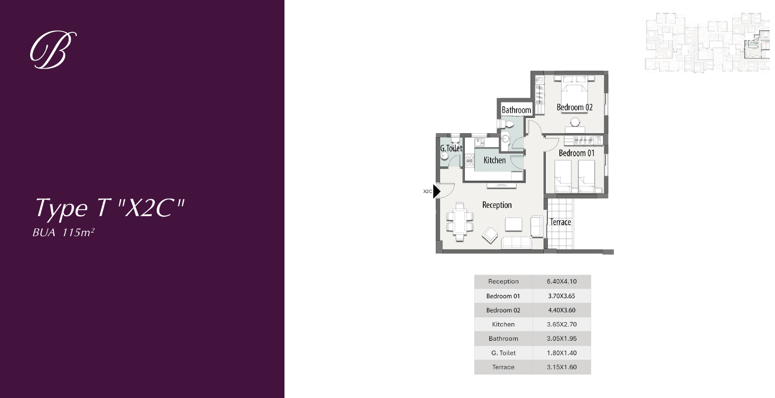 Floor plan for apartment at The Butterfly