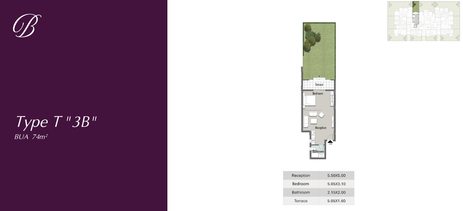Floor plan for studio at The Butterfly