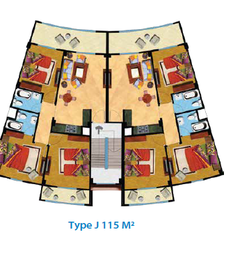 Floor plan for chalet at Lasirena North Coast