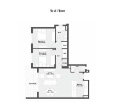 Floor plan for chalet at Marassi