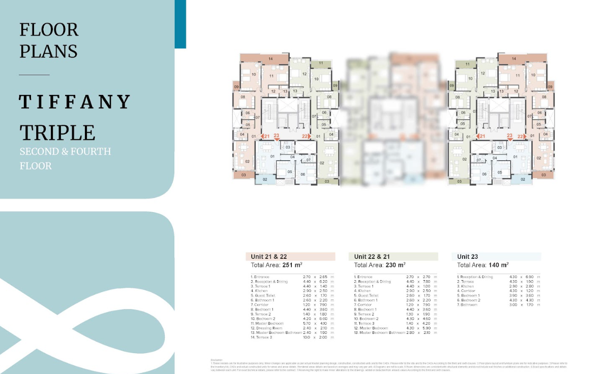 Floor plan for apartment at Mazarine