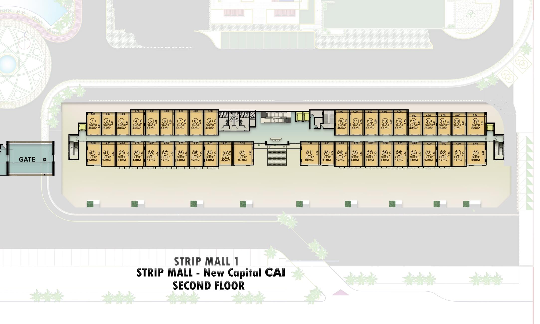 Floor plan for  at De Joya 3 strip mall