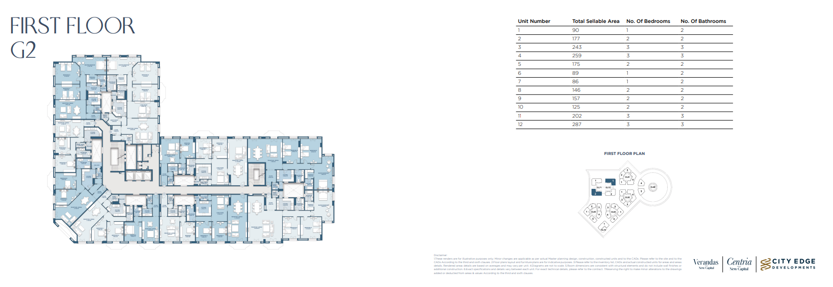 Floor plan for apartment at New Garden City