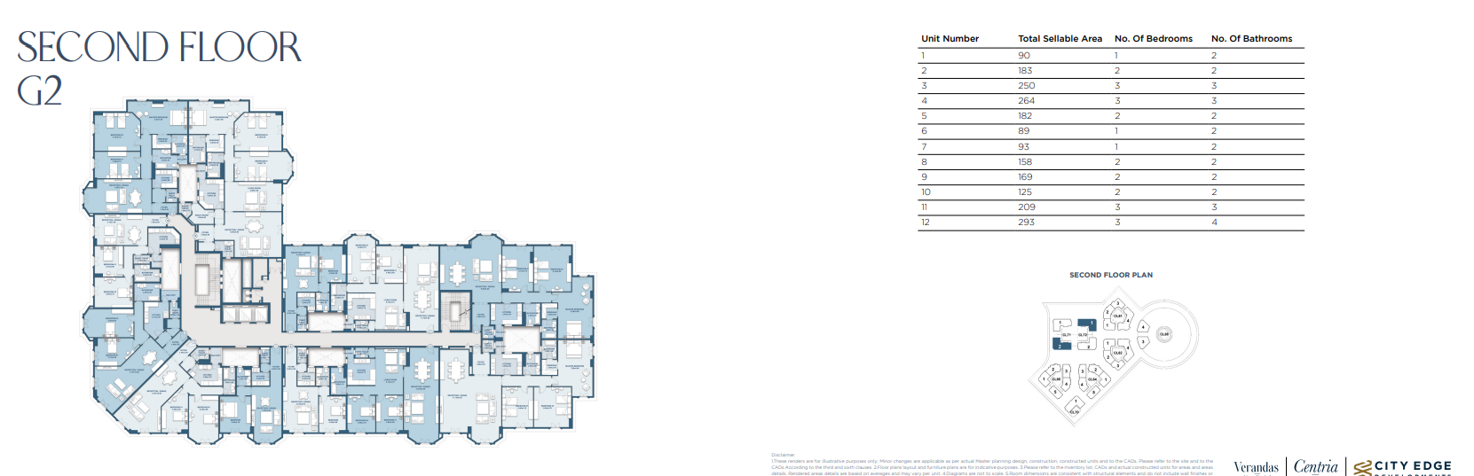 Floor plan for apartment at New Garden City
