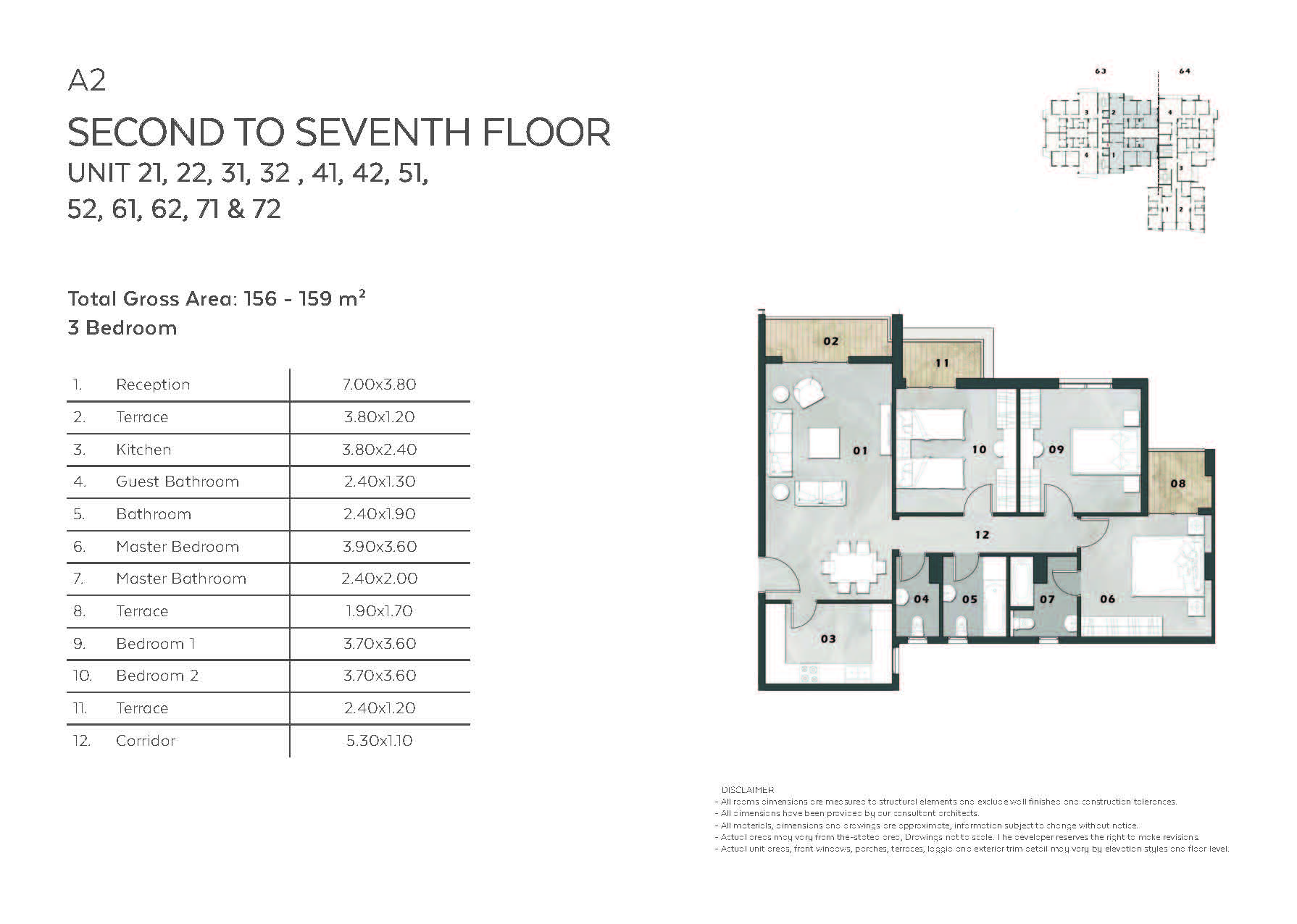 Floor plan for apartment at Vinci