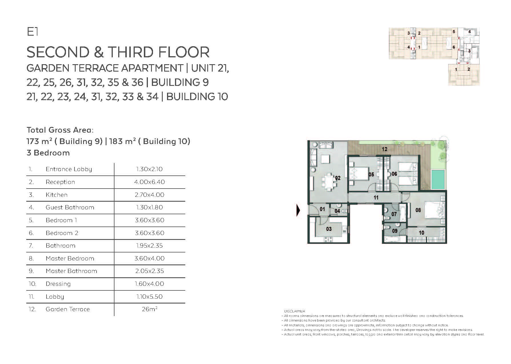 Floor plan for apartment at Vinci