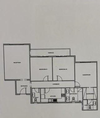 Floor plan for apartment at Mountain View ICity New Cairo