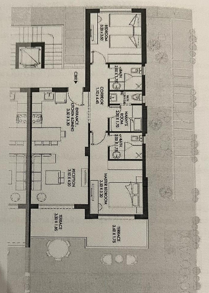 Floor plan for chalet at El Masyaf