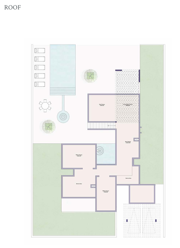 Floor plan for villa at North Bay - El Gouna