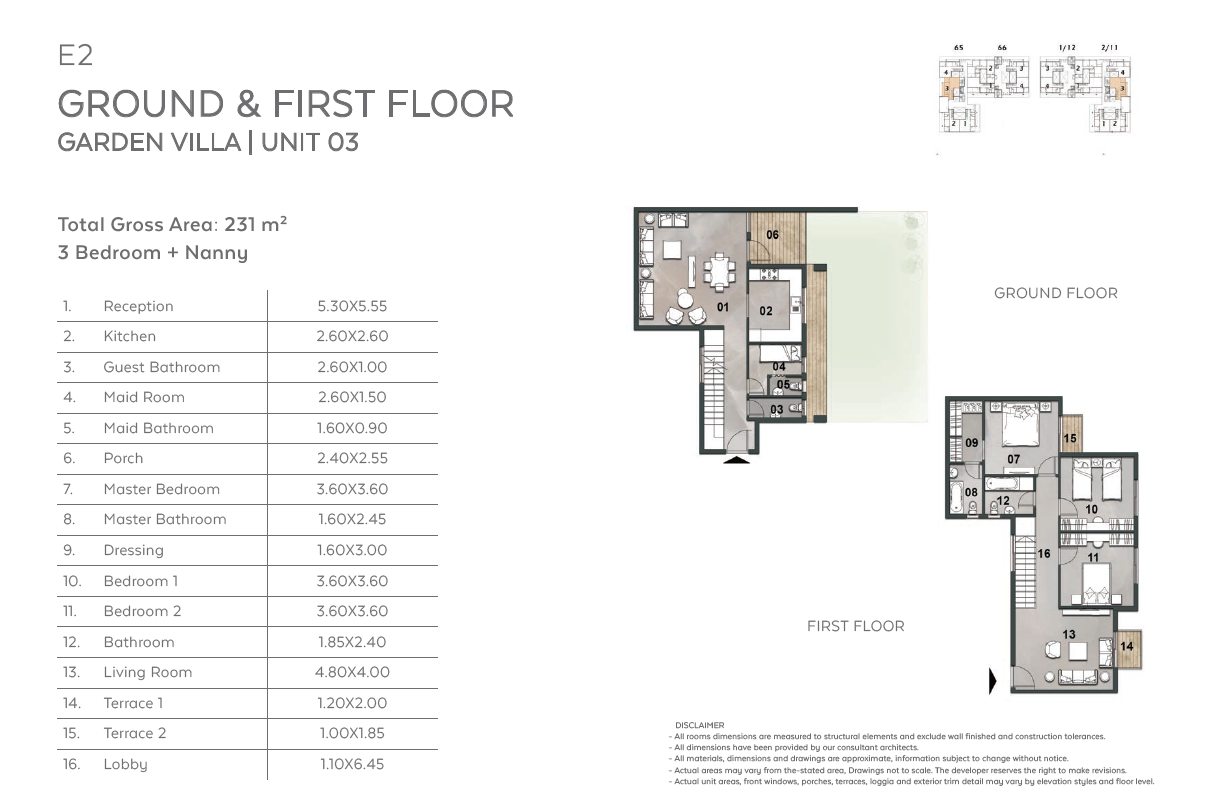 Floor plan for duplex at Vinci