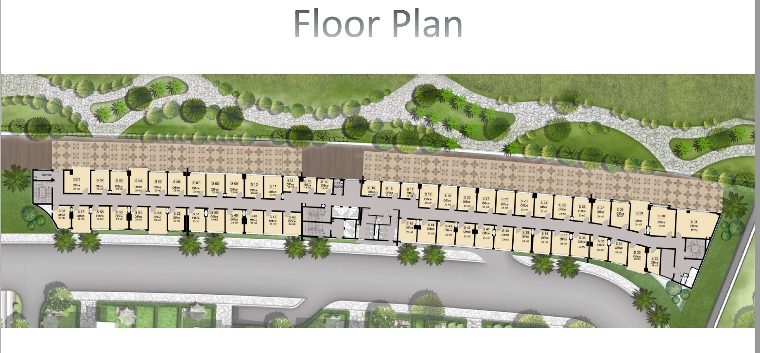 Floor plan for  at De joya 2 strip mall