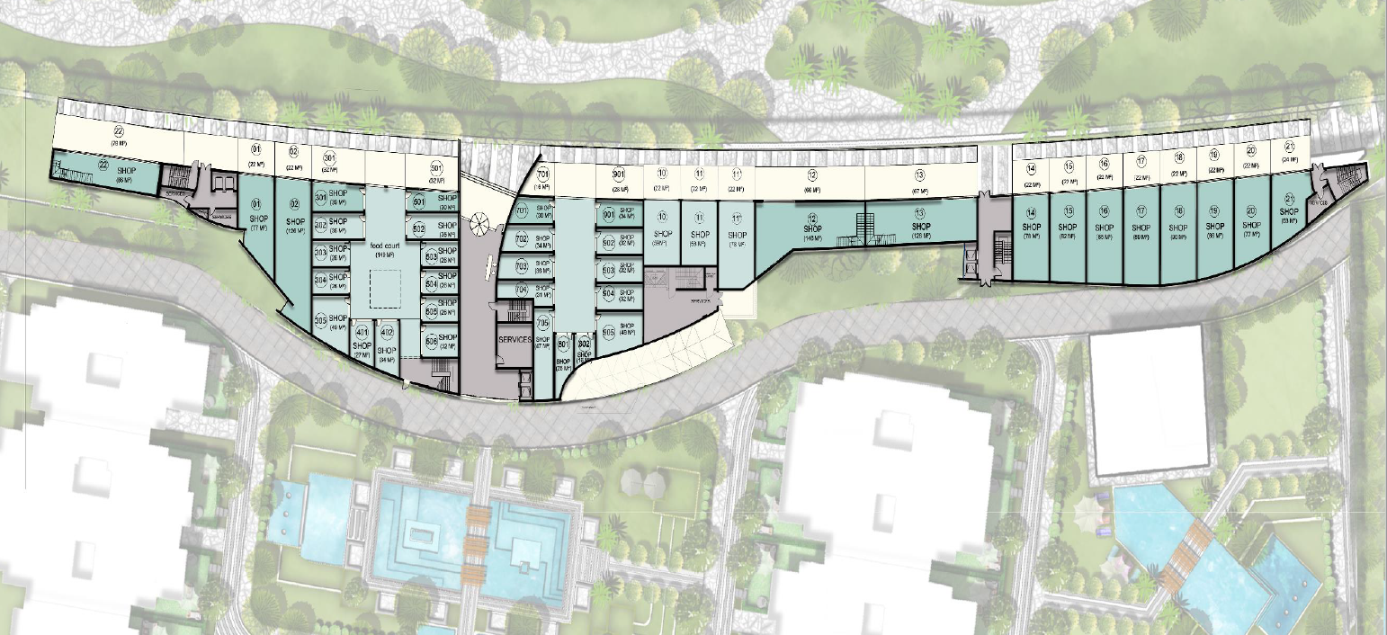 Floor plan for  at De joya 1 strip mall