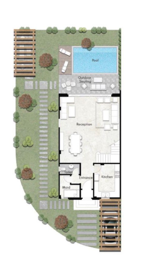 Floor plan for townhouse at IRA