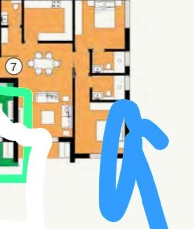 Floor plan for apartment at ZED East
