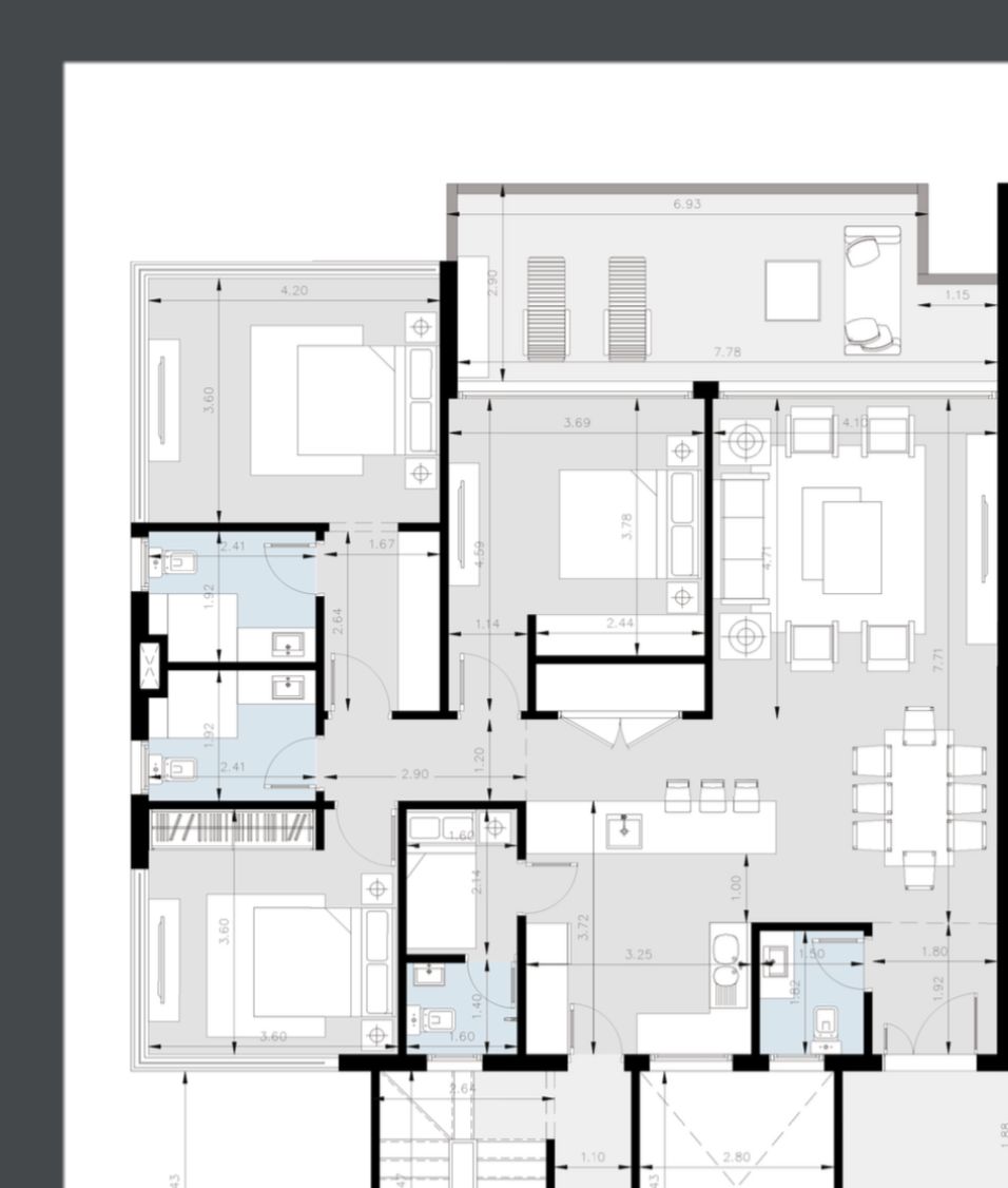 Floor plan for apartment at Lake view Residence 2