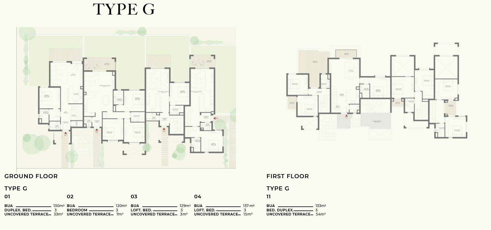 Floor plan for  at DUA