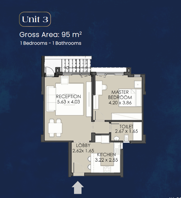 Floor plan for apartment at Alca