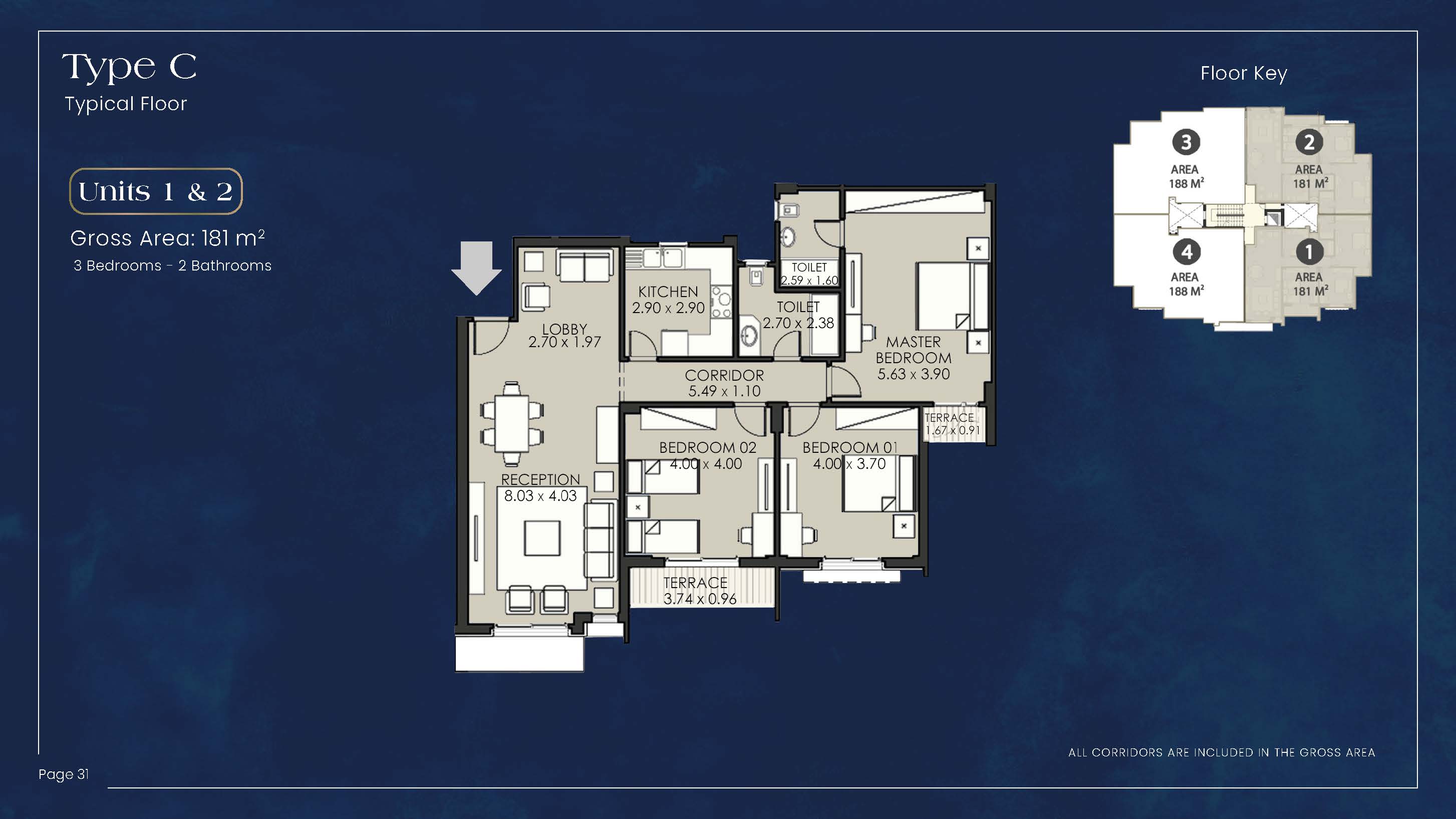 Floor plan for apartment at Alca