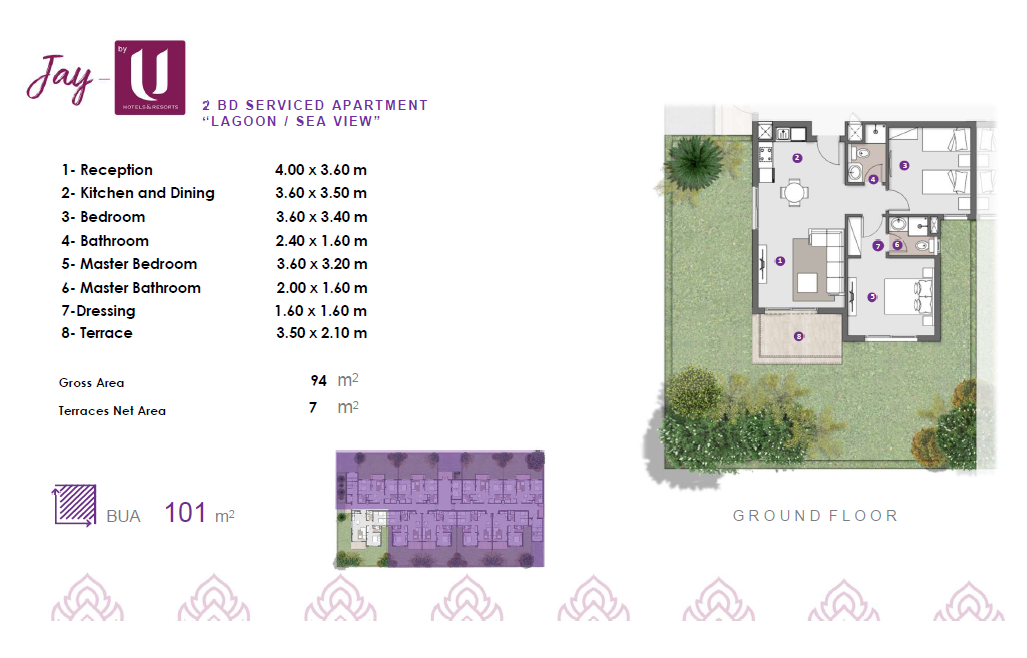 Floor plan for apartment at D.O.S.E