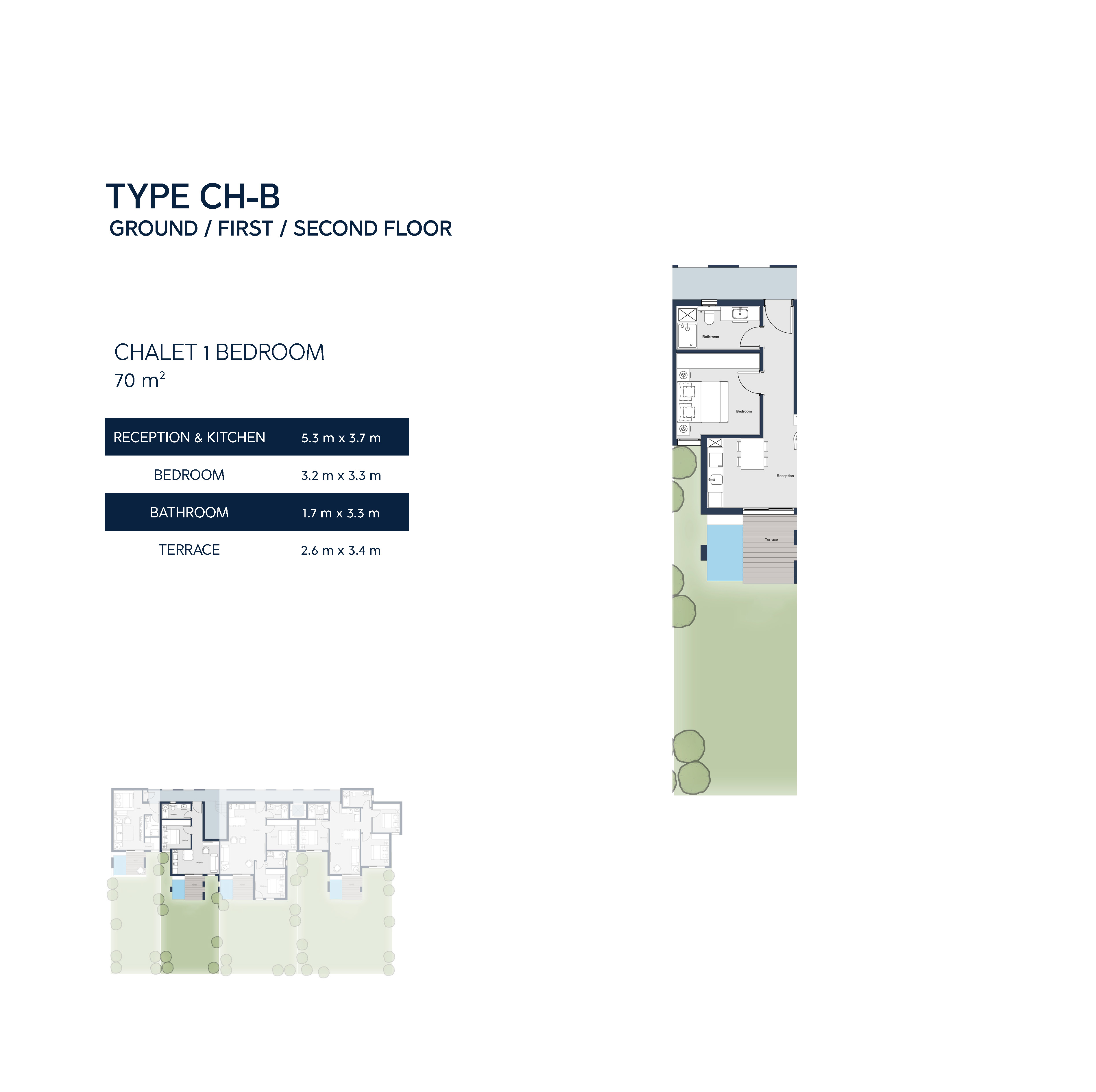 Floor plan for chalet at Il Monte Galala