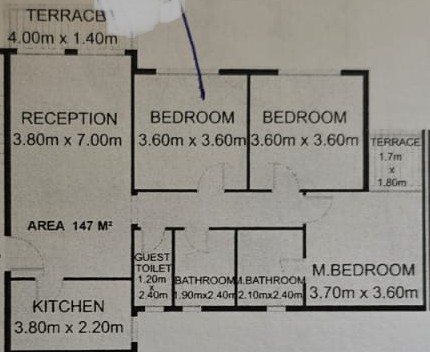 Floor plan for apartment at Il Bosco New Capital