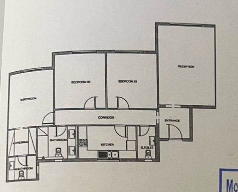 Floor plan for apartment at Mountain View ICity New Cairo
