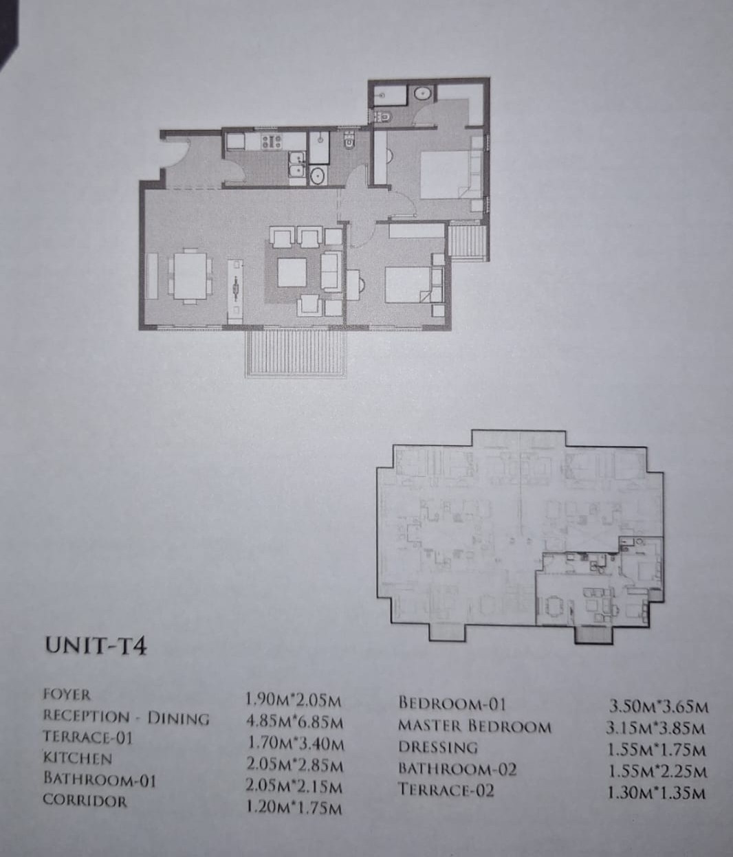 Floor plan for apartment at Dejoya Residence