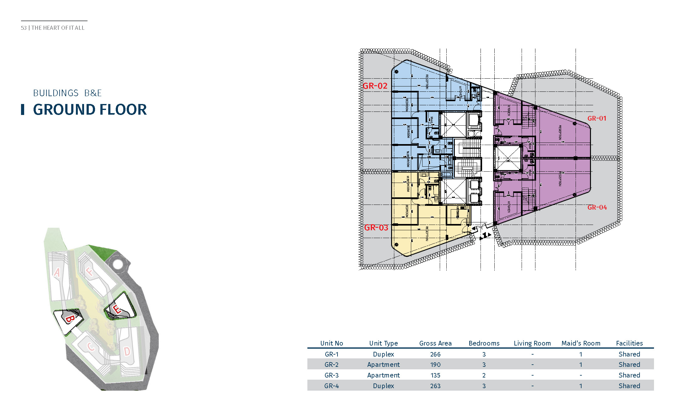 Floor plan for duplex at Bloomfields