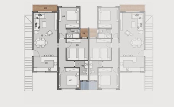 Floor plan for apartment at Kings Way