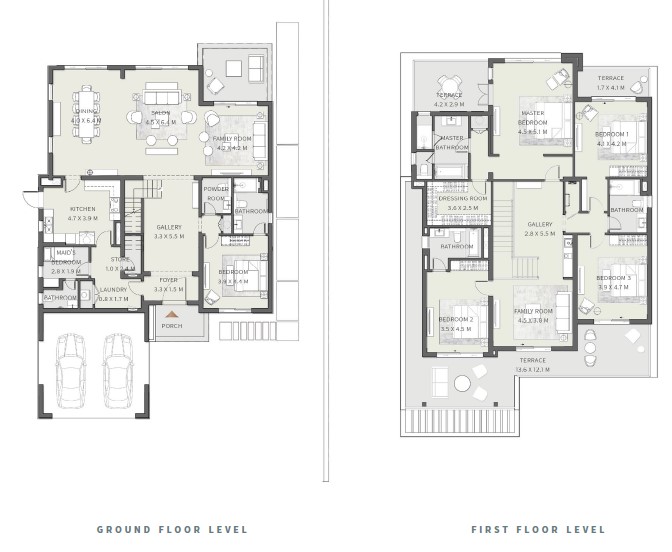 Floor plan for villa at Eden Villas Cairo Gate