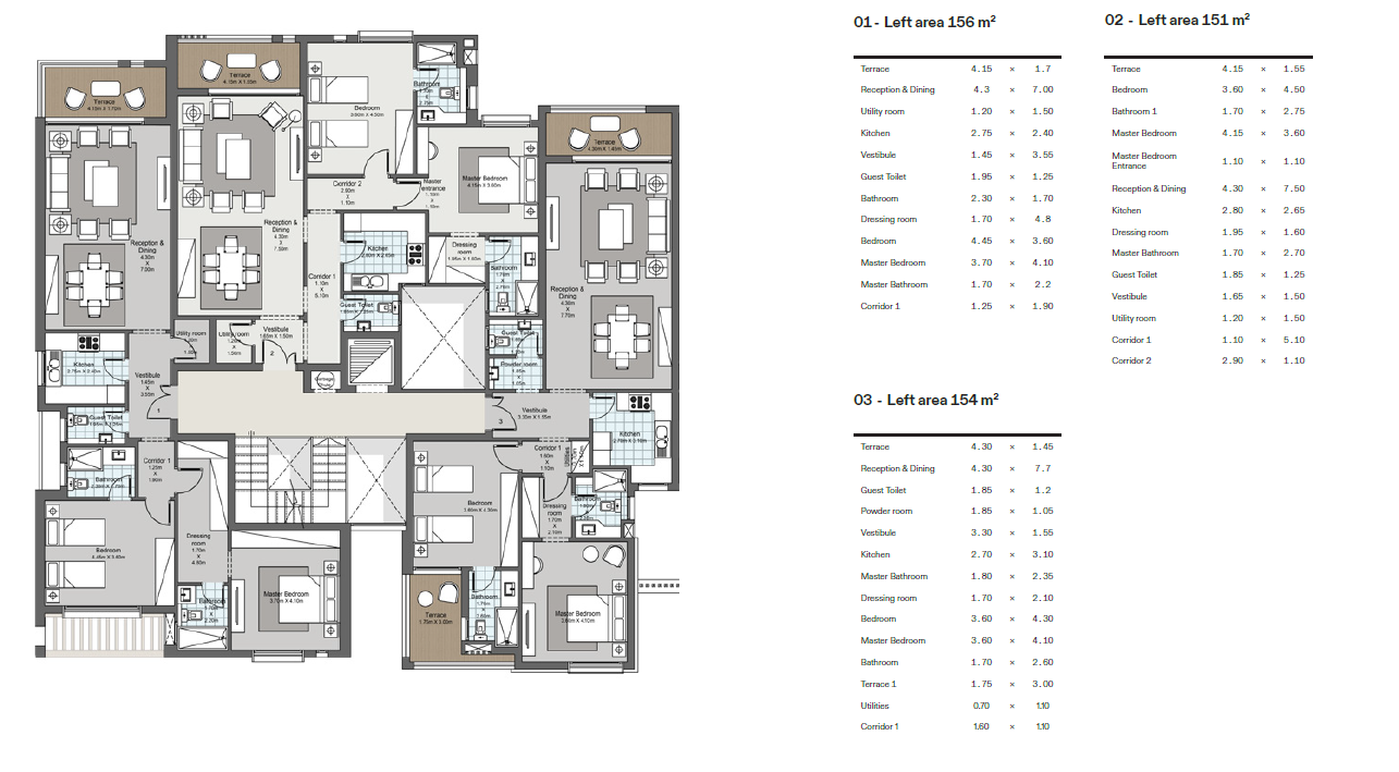Floor plan for apartment at Ever