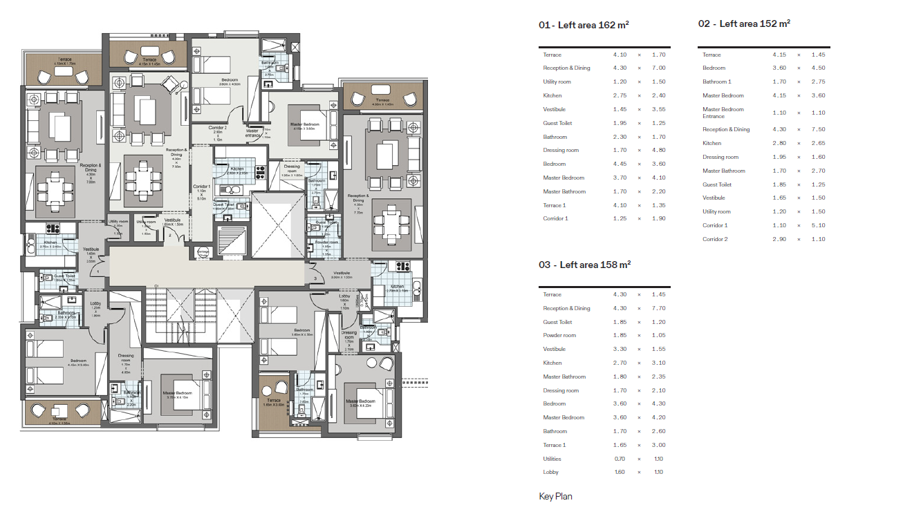 Floor plan for apartment at Ever