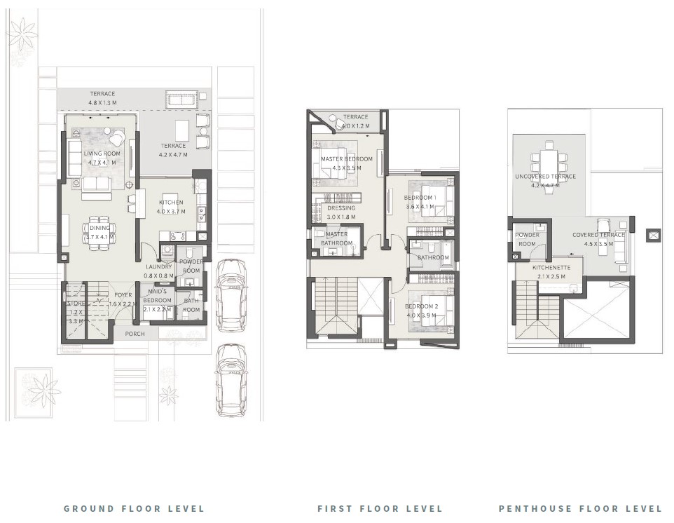 Floor plan for villa at Eden Villas Cairo Gate