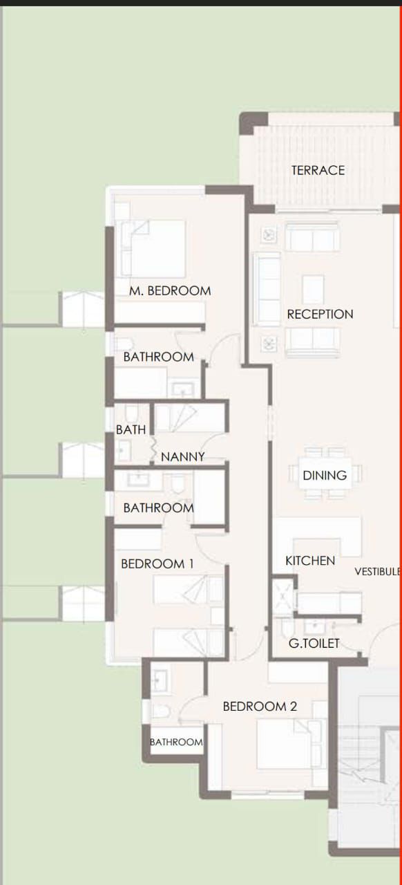 Floor plan for chalet at Hacienda West