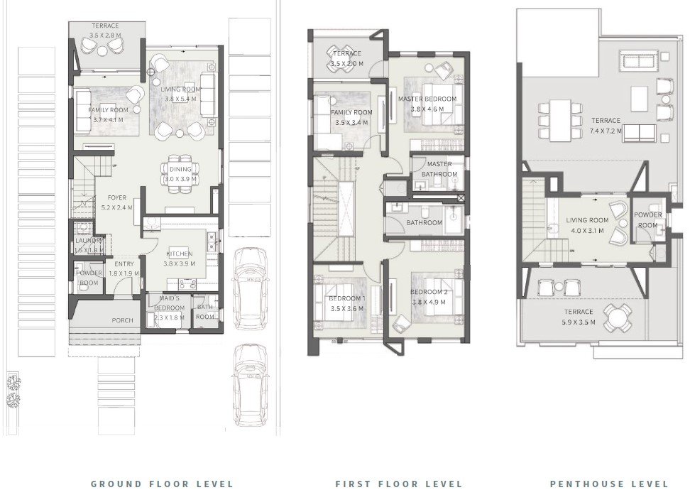 Floor plan for villa at Eden Villas Cairo Gate
