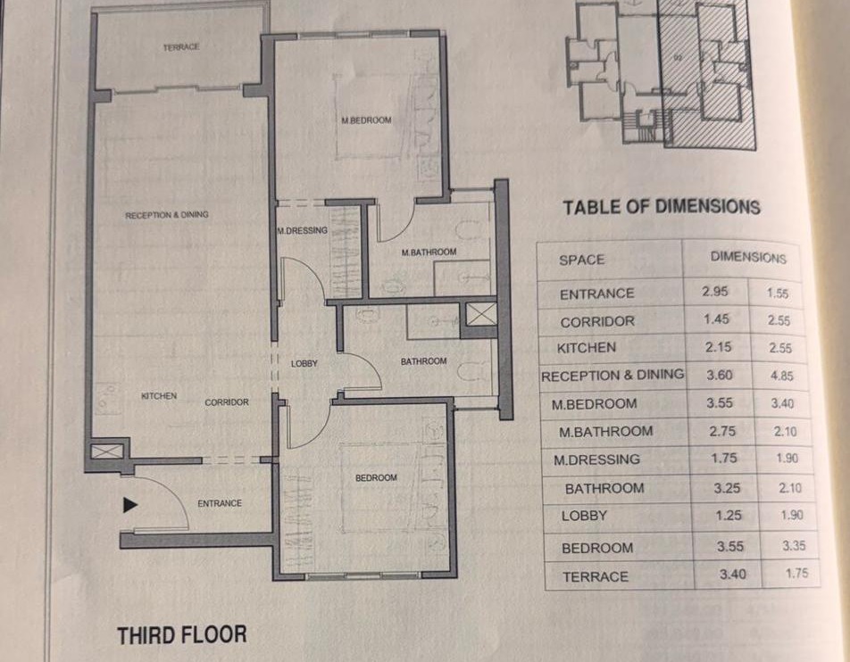 Floor plan for chalet at Seazen