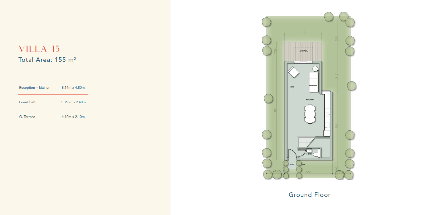 Floor plan for villa at Il Monte Galala