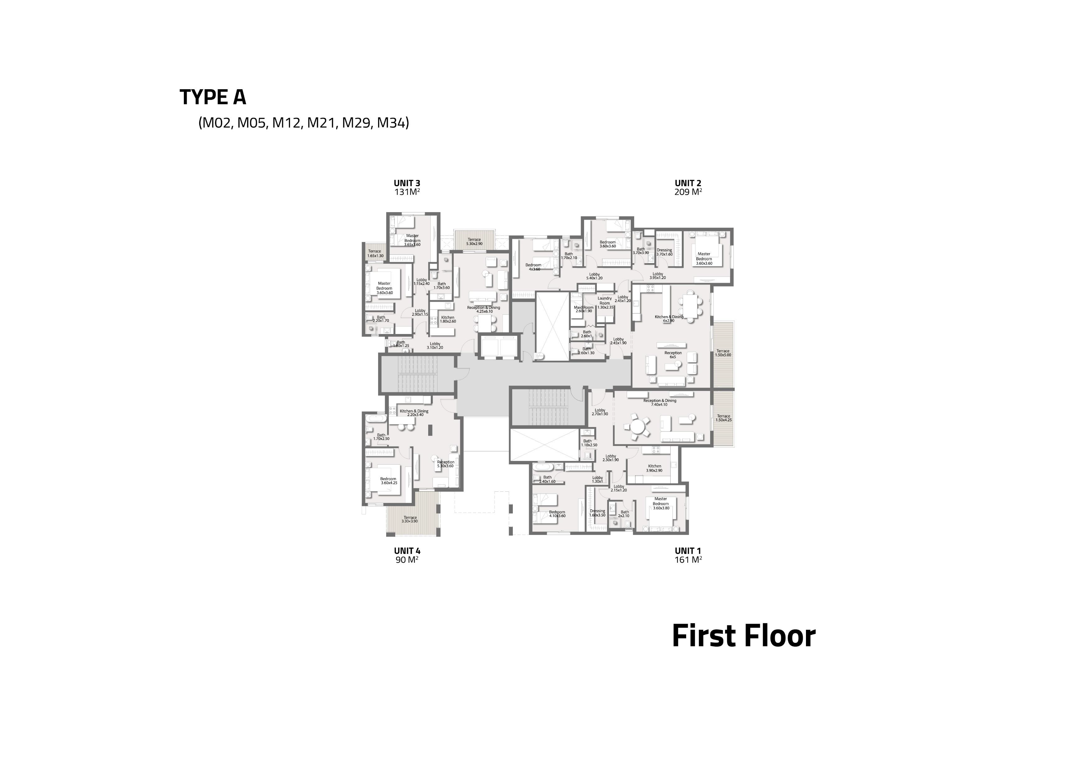 Floor plan for apartment at Stei8ht