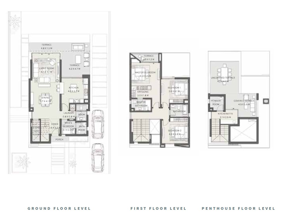 Floor plan for villa at ELAN Villas Cairo Gate
