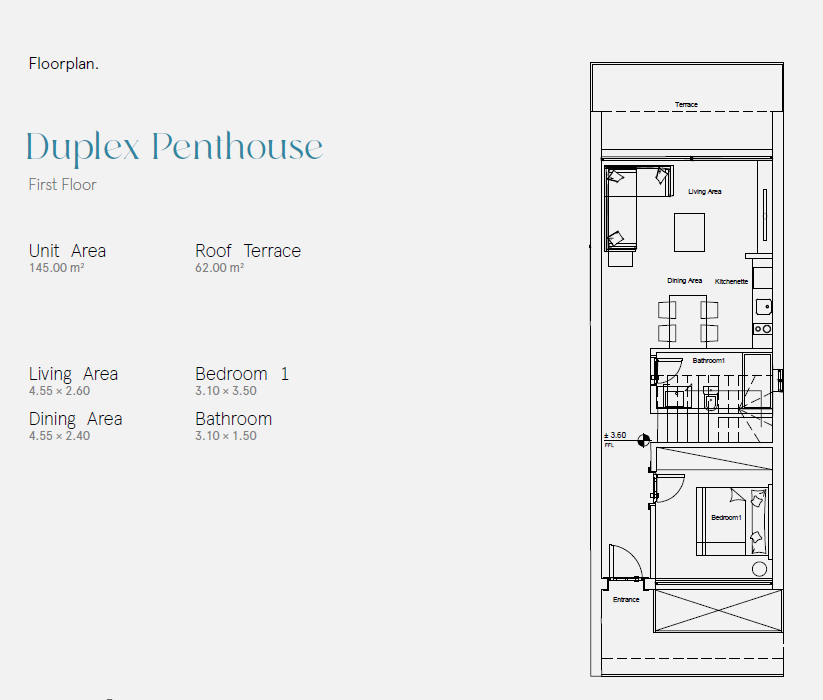 Floor plan for duplex at ARC- Soma Bay