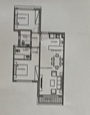 Floor plan for chalet at Plage