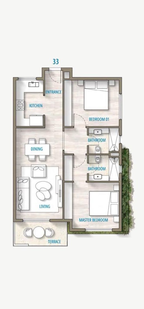 Floor plan for chalet at Southmed