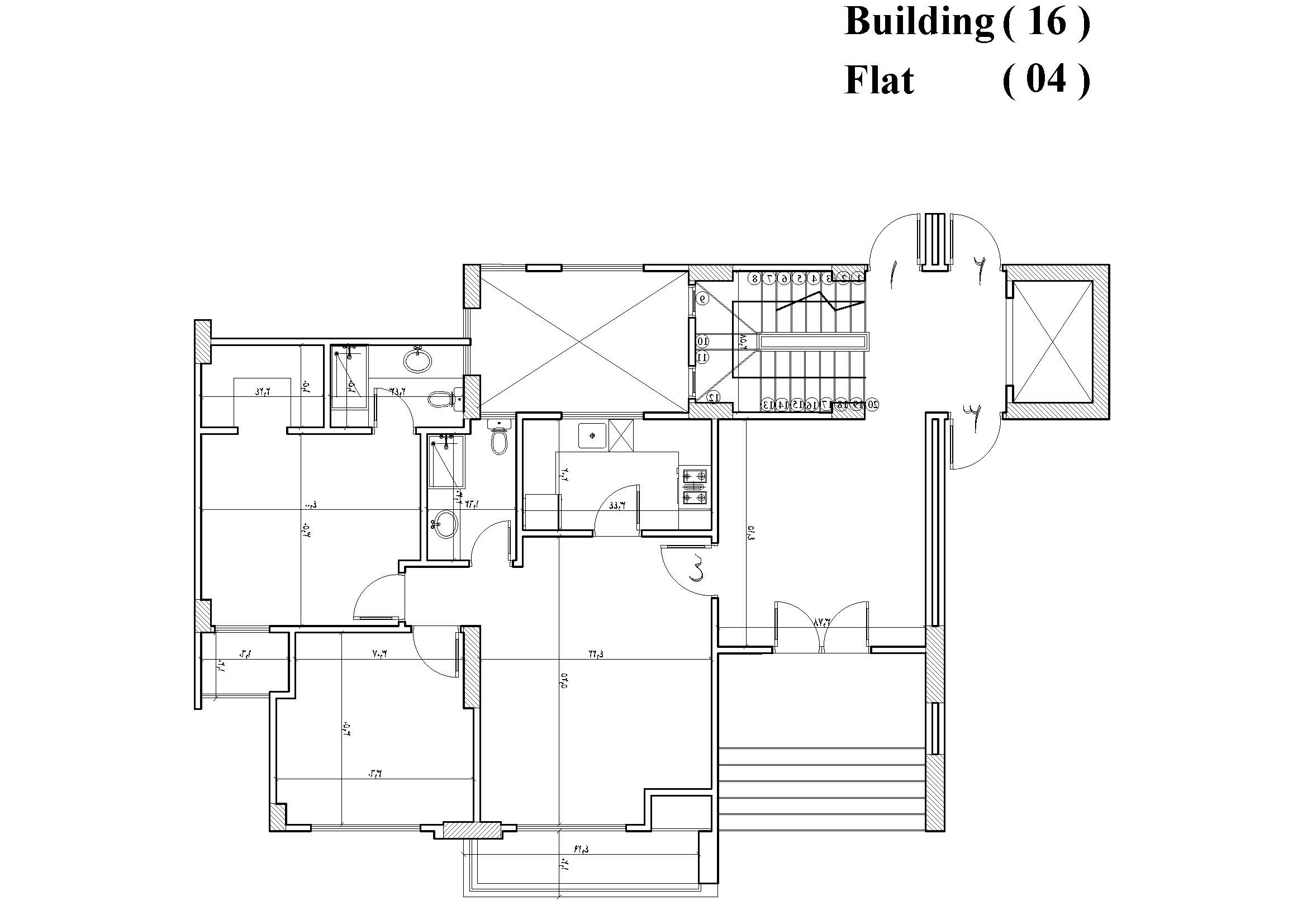 Floor plan for apartment at El Patio 7